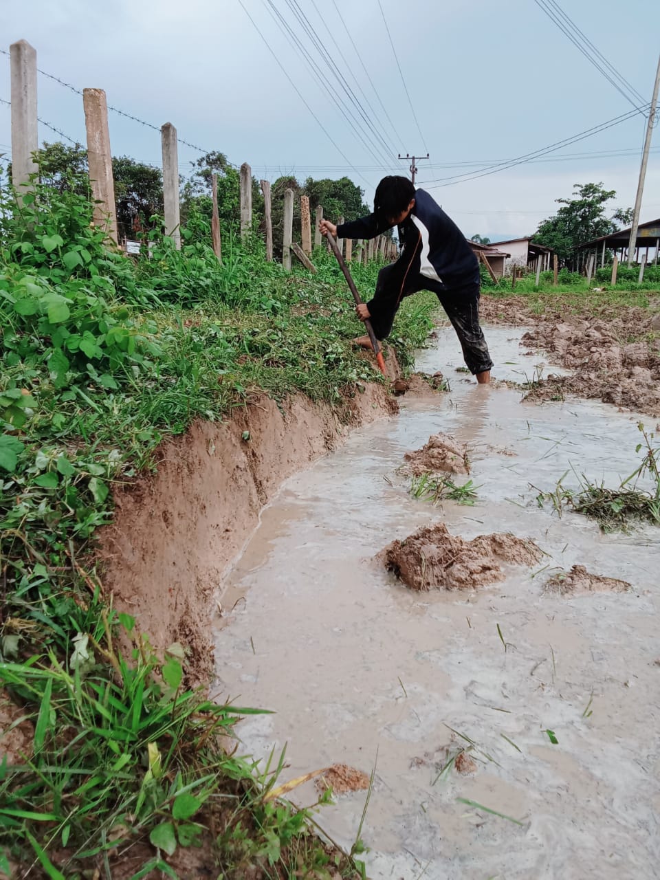 Soil and water manage be for planting rice